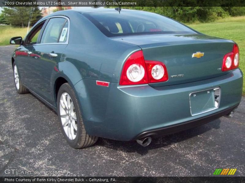 Silver Moss Metallic / Cocoa/Cashmere 2009 Chevrolet Malibu LTZ Sedan