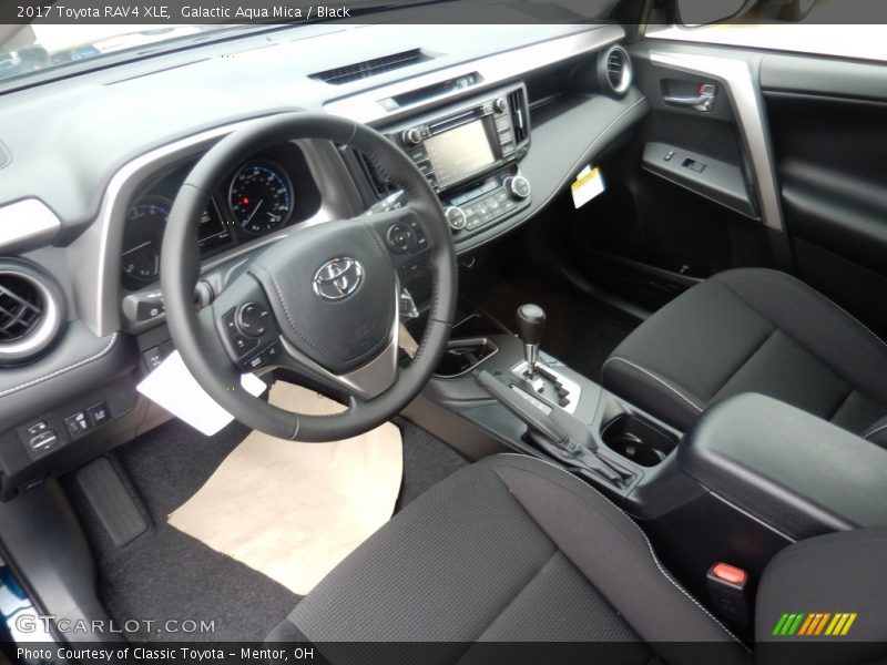 Galactic Aqua Mica / Black 2017 Toyota RAV4 XLE