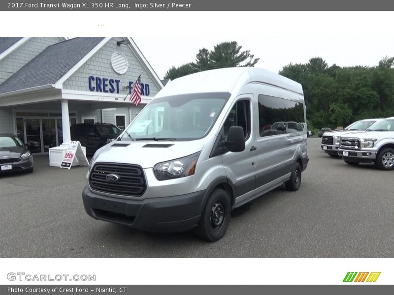 Ingot Silver / Pewter 2017 Ford Transit Wagon XL 350 HR Long