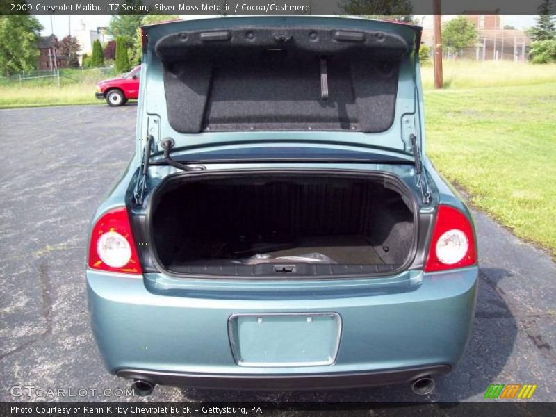 Silver Moss Metallic / Cocoa/Cashmere 2009 Chevrolet Malibu LTZ Sedan