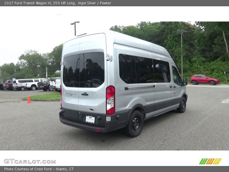 Ingot Silver / Pewter 2017 Ford Transit Wagon XL 350 HR Long