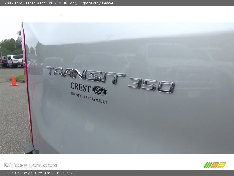 Ingot Silver / Pewter 2017 Ford Transit Wagon XL 350 HR Long
