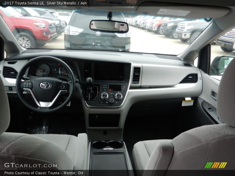 Silver Sky Metallic / Ash 2017 Toyota Sienna LE