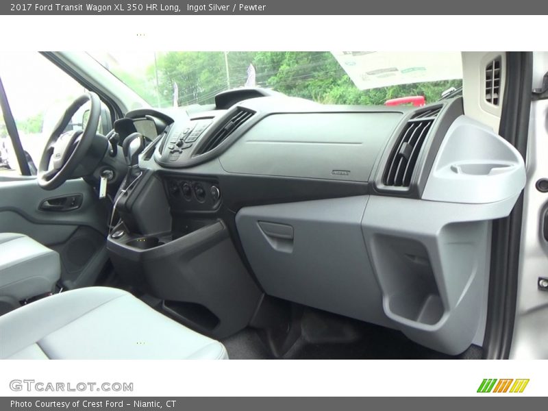 Ingot Silver / Pewter 2017 Ford Transit Wagon XL 350 HR Long