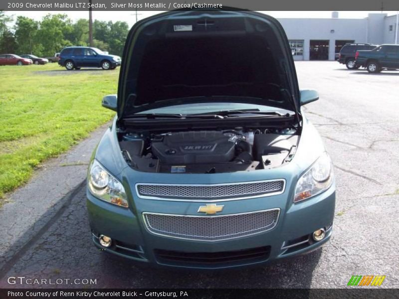 Silver Moss Metallic / Cocoa/Cashmere 2009 Chevrolet Malibu LTZ Sedan