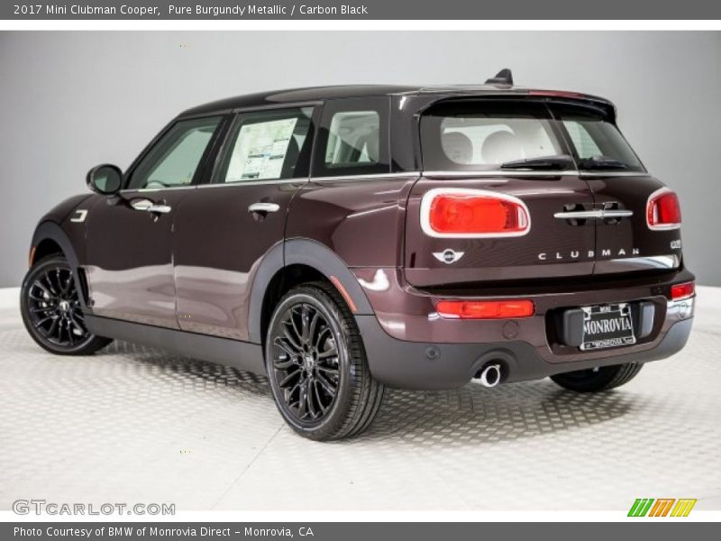 Pure Burgundy Metallic / Carbon Black 2017 Mini Clubman Cooper