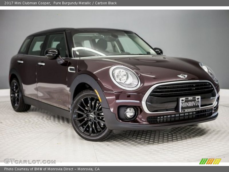 Pure Burgundy Metallic / Carbon Black 2017 Mini Clubman Cooper