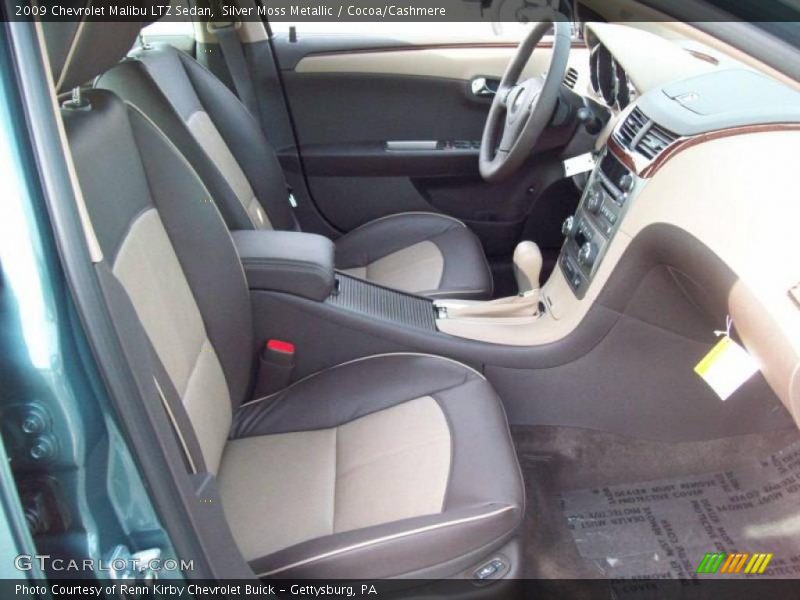 Silver Moss Metallic / Cocoa/Cashmere 2009 Chevrolet Malibu LTZ Sedan