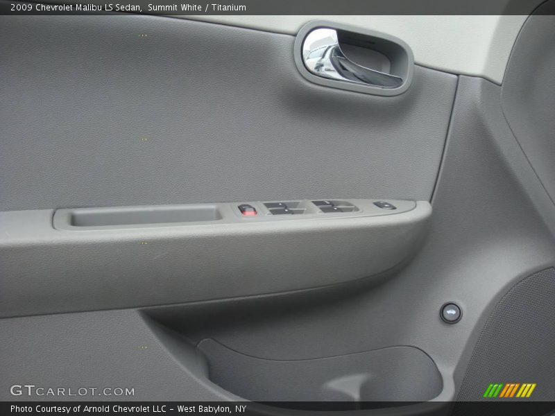 Summit White / Titanium 2009 Chevrolet Malibu LS Sedan
