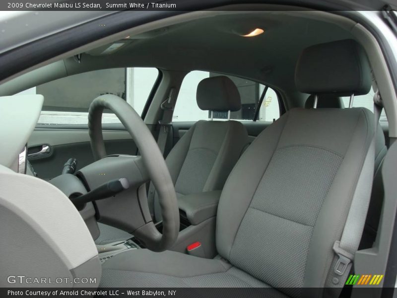 Summit White / Titanium 2009 Chevrolet Malibu LS Sedan