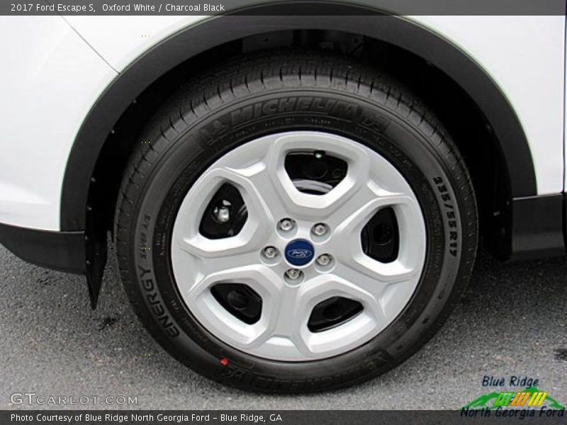 Oxford White / Charcoal Black 2017 Ford Escape S