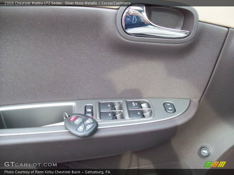 Silver Moss Metallic / Cocoa/Cashmere 2009 Chevrolet Malibu LTZ Sedan