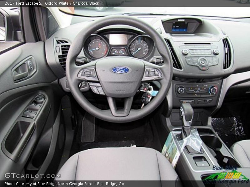 Oxford White / Charcoal Black 2017 Ford Escape S