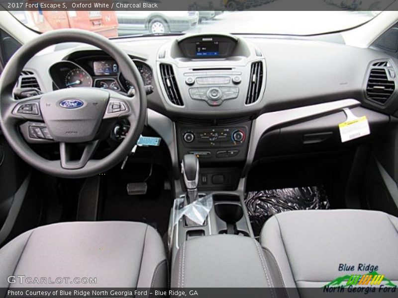 Oxford White / Charcoal Black 2017 Ford Escape S