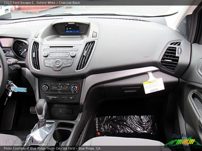 Oxford White / Charcoal Black 2017 Ford Escape S