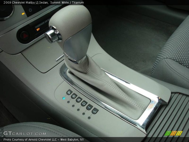 Summit White / Titanium 2009 Chevrolet Malibu LS Sedan