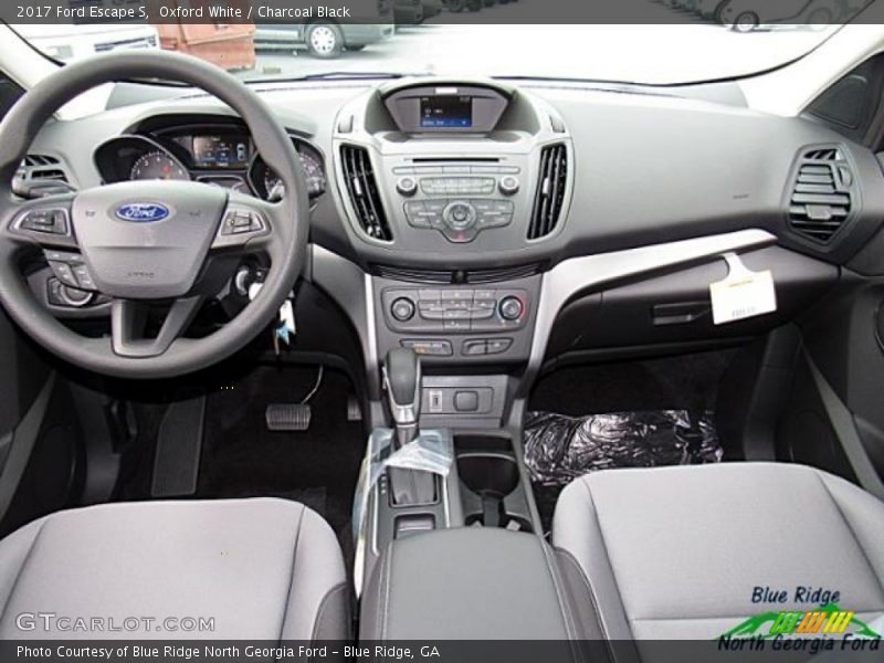 Oxford White / Charcoal Black 2017 Ford Escape S