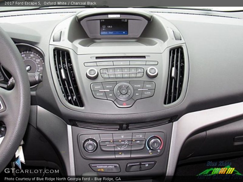 Oxford White / Charcoal Black 2017 Ford Escape S