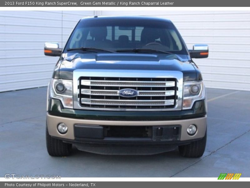 Green Gem Metallic / King Ranch Chaparral Leather 2013 Ford F150 King Ranch SuperCrew