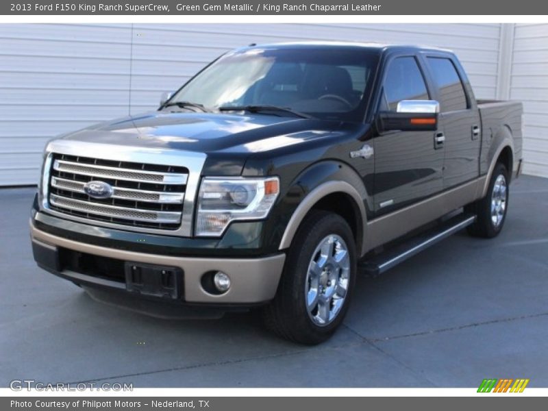 Green Gem Metallic / King Ranch Chaparral Leather 2013 Ford F150 King Ranch SuperCrew