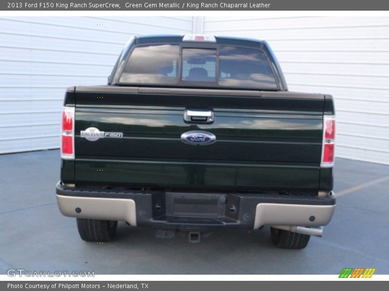 Green Gem Metallic / King Ranch Chaparral Leather 2013 Ford F150 King Ranch SuperCrew