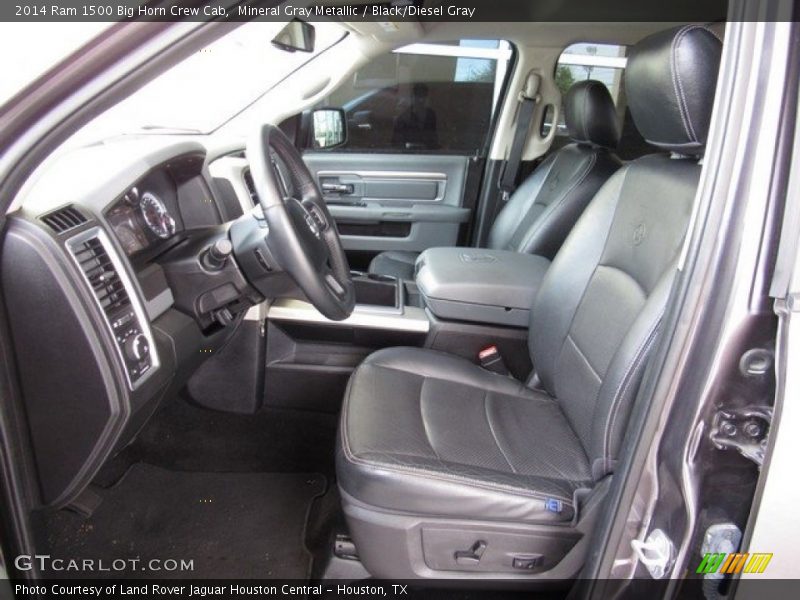 Mineral Gray Metallic / Black/Diesel Gray 2014 Ram 1500 Big Horn Crew Cab