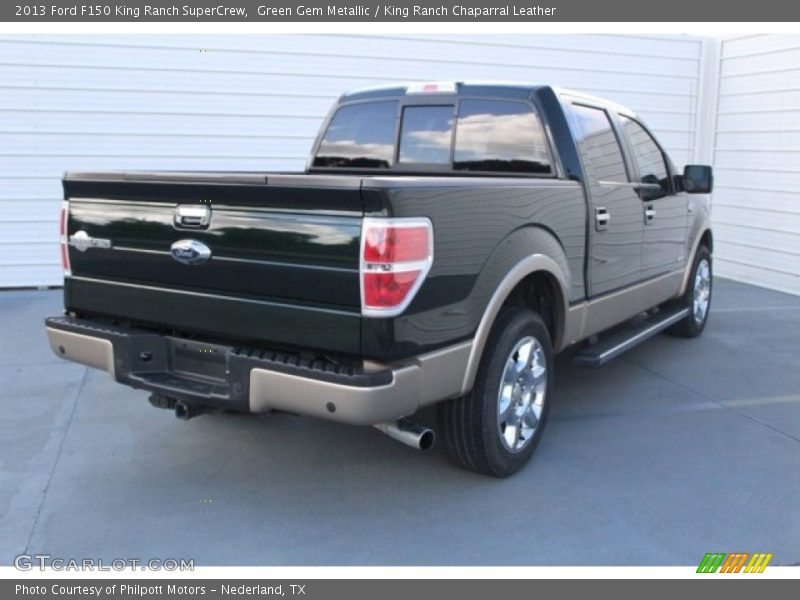 Green Gem Metallic / King Ranch Chaparral Leather 2013 Ford F150 King Ranch SuperCrew