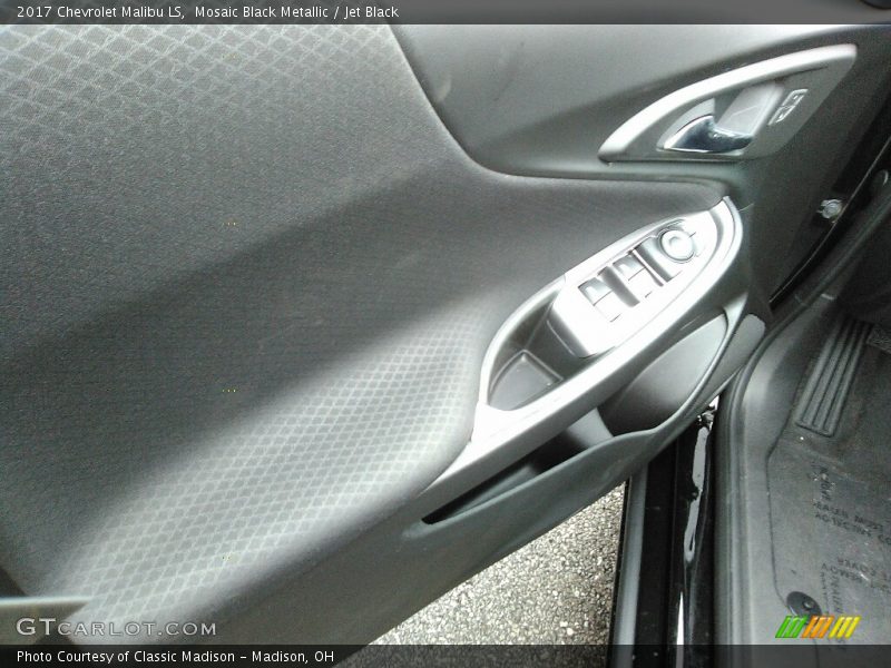 Mosaic Black Metallic / Jet Black 2017 Chevrolet Malibu LS