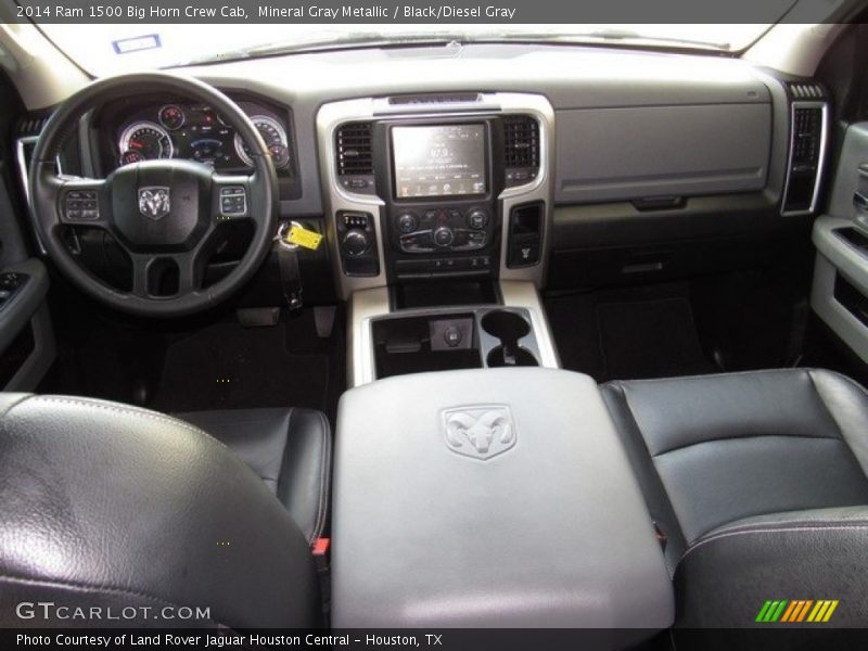 Mineral Gray Metallic / Black/Diesel Gray 2014 Ram 1500 Big Horn Crew Cab