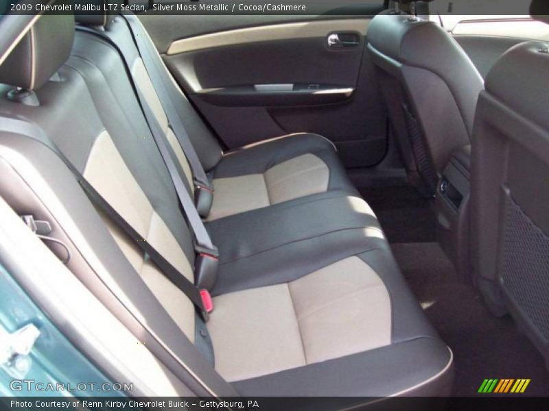 Silver Moss Metallic / Cocoa/Cashmere 2009 Chevrolet Malibu LTZ Sedan