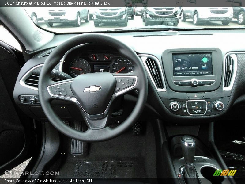 Mosaic Black Metallic / Jet Black 2017 Chevrolet Malibu LS