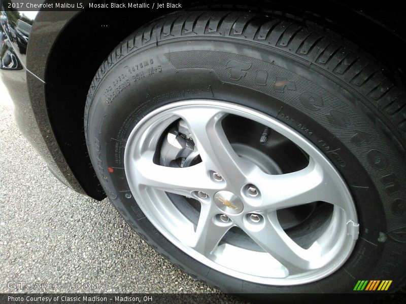 Mosaic Black Metallic / Jet Black 2017 Chevrolet Malibu LS