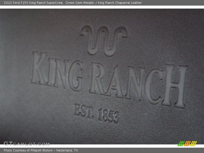 Green Gem Metallic / King Ranch Chaparral Leather 2013 Ford F150 King Ranch SuperCrew