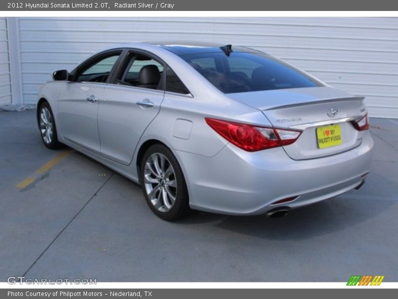 Radiant Silver / Gray 2012 Hyundai Sonata Limited 2.0T