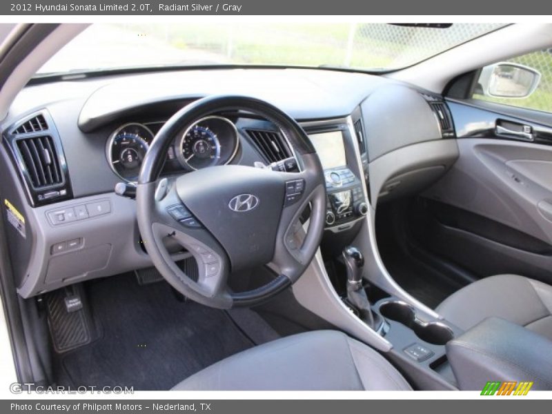 Radiant Silver / Gray 2012 Hyundai Sonata Limited 2.0T