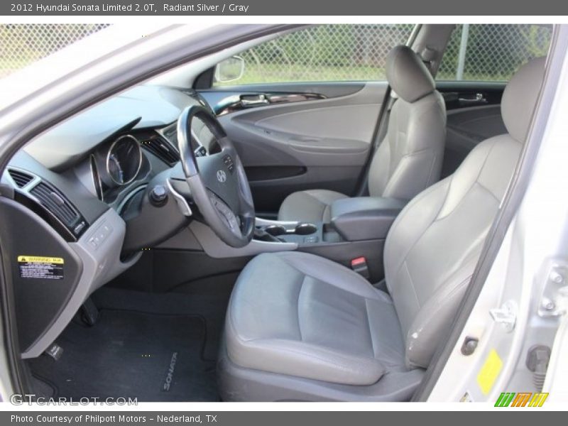 Radiant Silver / Gray 2012 Hyundai Sonata Limited 2.0T