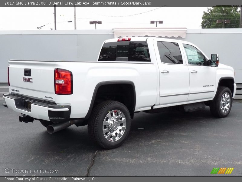 Summit White / Cocoa/Dark Sand 2017 GMC Sierra 2500HD Denali Crew Cab 4x4