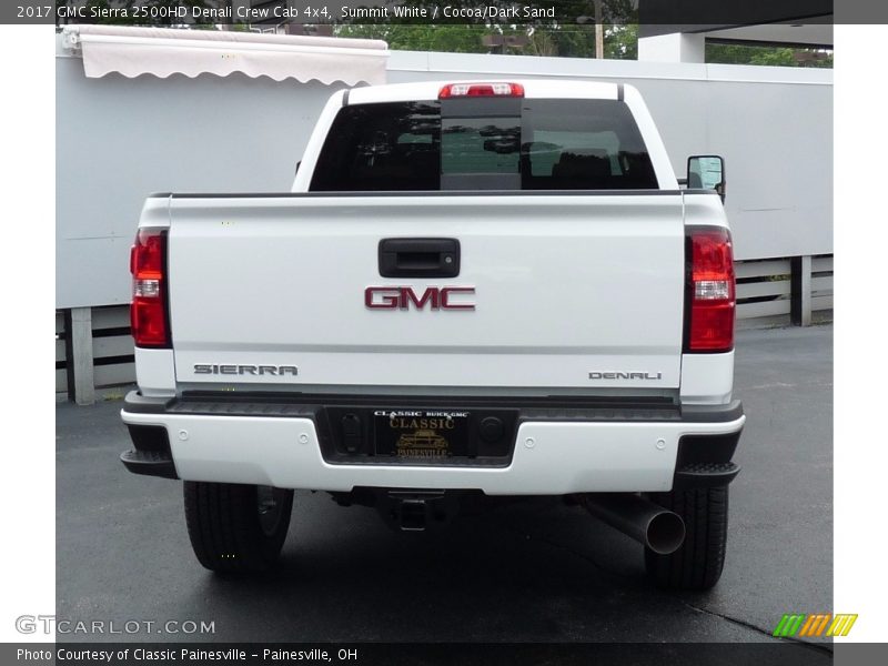 Summit White / Cocoa/Dark Sand 2017 GMC Sierra 2500HD Denali Crew Cab 4x4