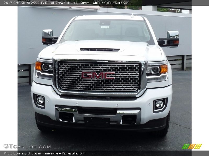 Summit White / Cocoa/Dark Sand 2017 GMC Sierra 2500HD Denali Crew Cab 4x4