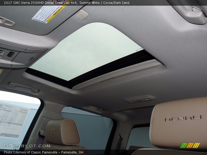Summit White / Cocoa/Dark Sand 2017 GMC Sierra 2500HD Denali Crew Cab 4x4