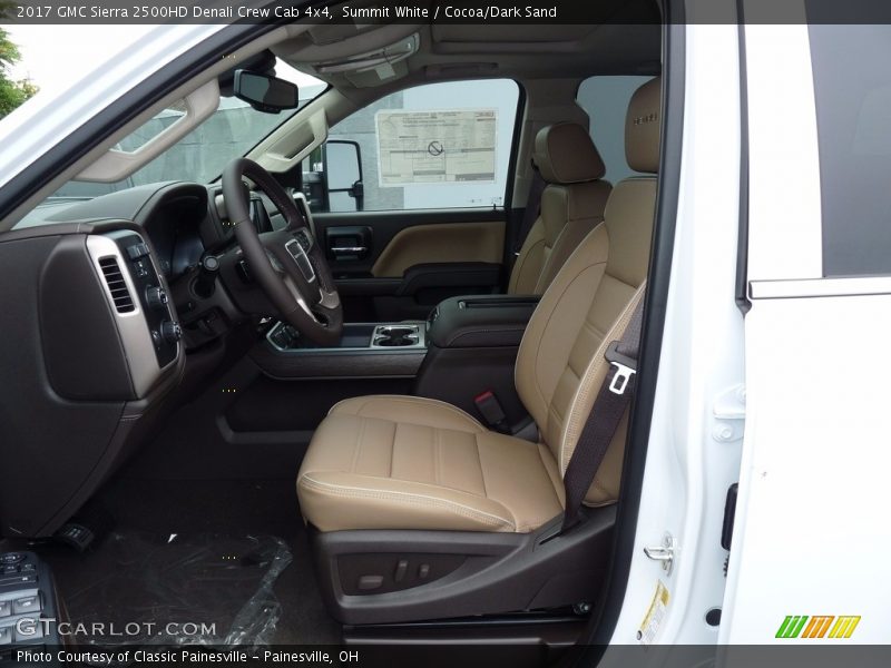 Summit White / Cocoa/Dark Sand 2017 GMC Sierra 2500HD Denali Crew Cab 4x4