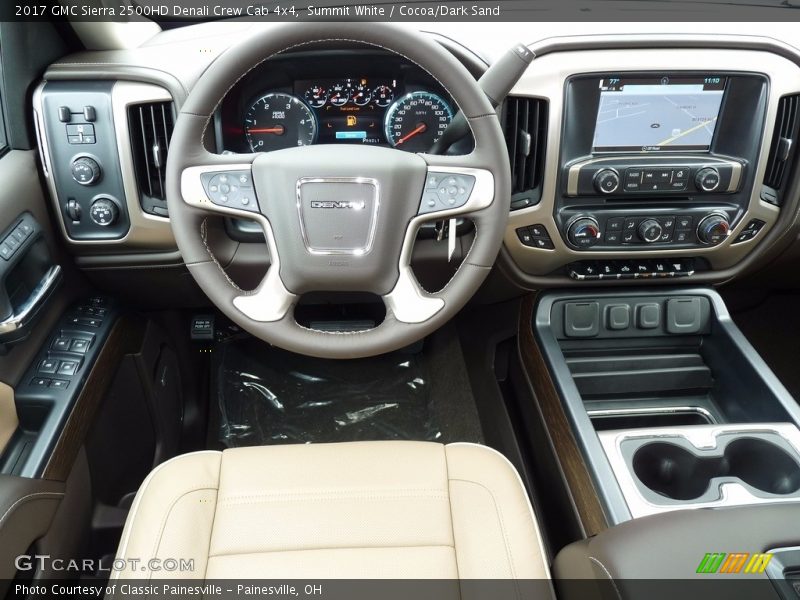 Summit White / Cocoa/Dark Sand 2017 GMC Sierra 2500HD Denali Crew Cab 4x4