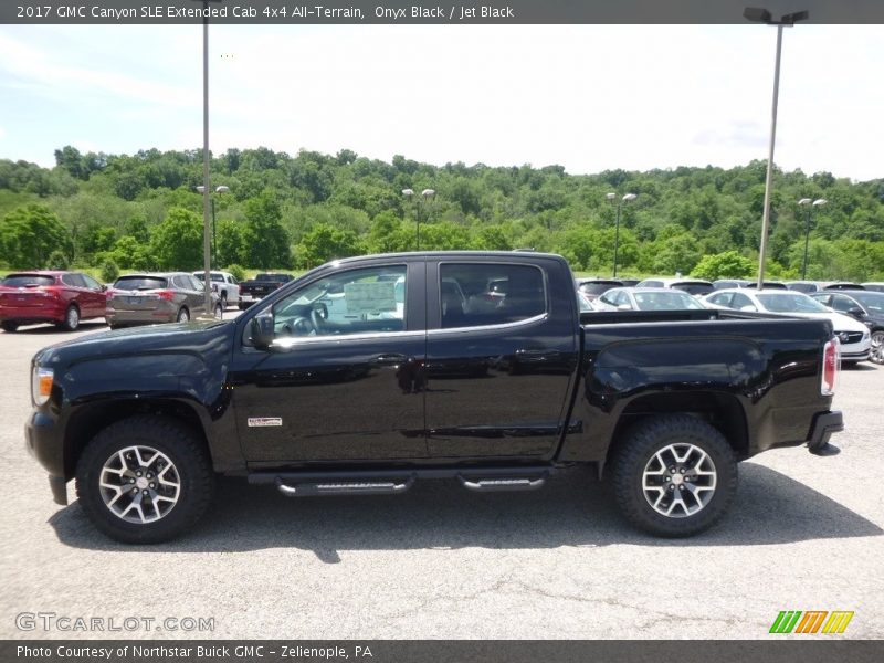 Onyx Black / Jet Black 2017 GMC Canyon SLE Extended Cab 4x4 All-Terrain