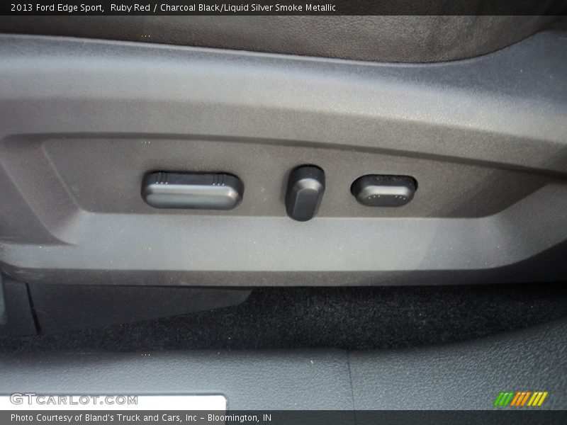 Ruby Red / Charcoal Black/Liquid Silver Smoke Metallic 2013 Ford Edge Sport