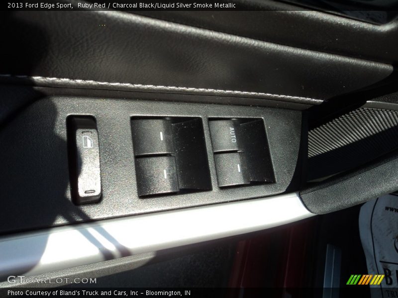 Ruby Red / Charcoal Black/Liquid Silver Smoke Metallic 2013 Ford Edge Sport