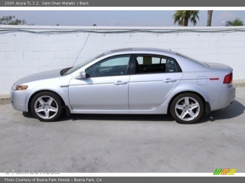 Satin Silver Metallic / Black 2005 Acura TL 3.2