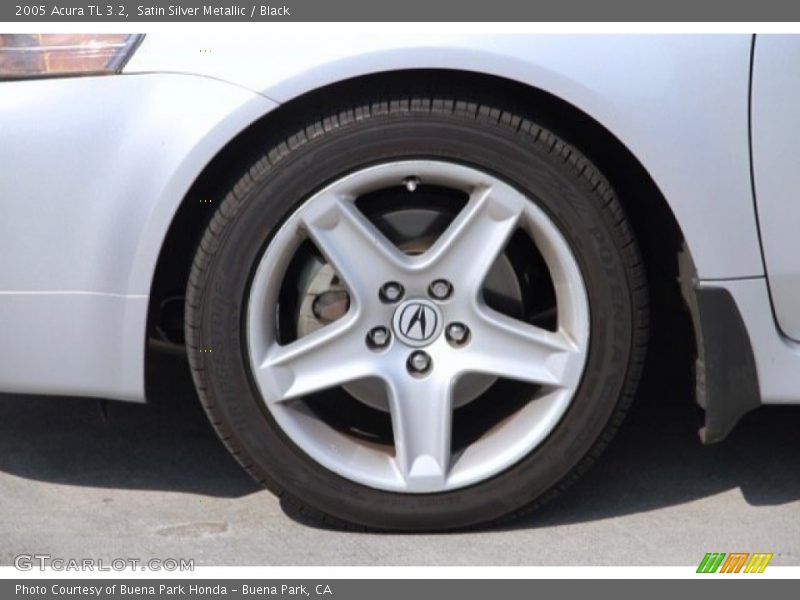 Satin Silver Metallic / Black 2005 Acura TL 3.2