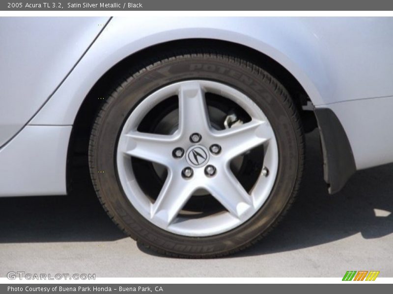 Satin Silver Metallic / Black 2005 Acura TL 3.2