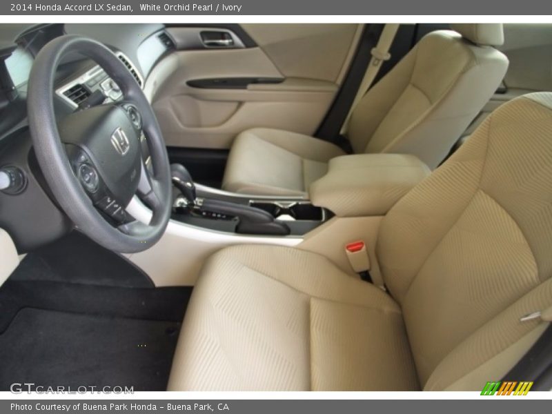 White Orchid Pearl / Ivory 2014 Honda Accord LX Sedan