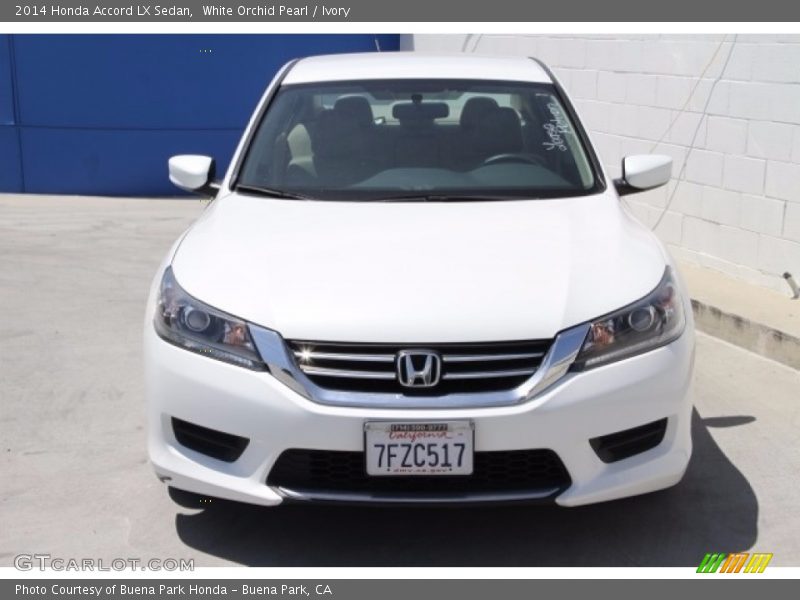 White Orchid Pearl / Ivory 2014 Honda Accord LX Sedan